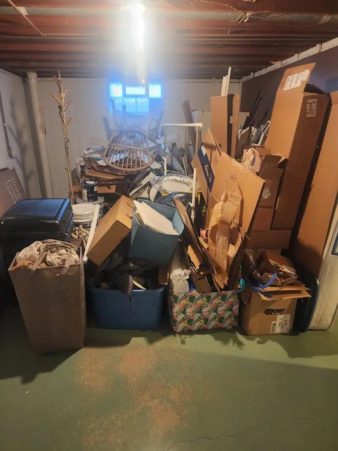 Roll-off dumpster container at job site for Roll Off Dumpster Rental in Hypoluxo